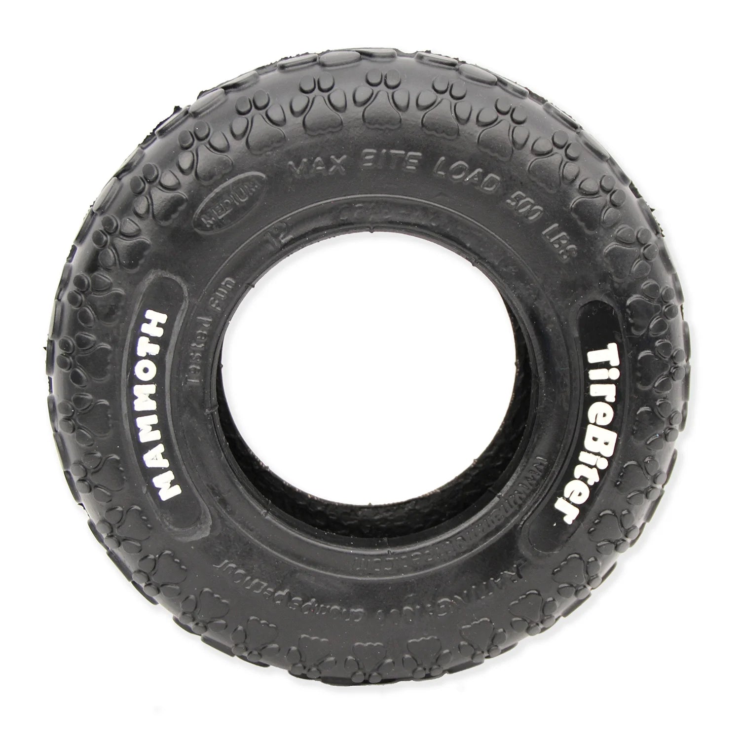 Tirebiter Original Rubber Dog Toy, Medium, 8", Assorted Colors