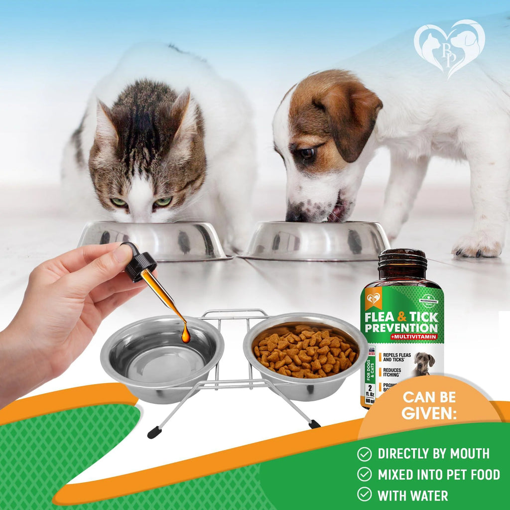 Oral Flea & Tick Drops for Dogs & Cats Multivitamin All Sizes