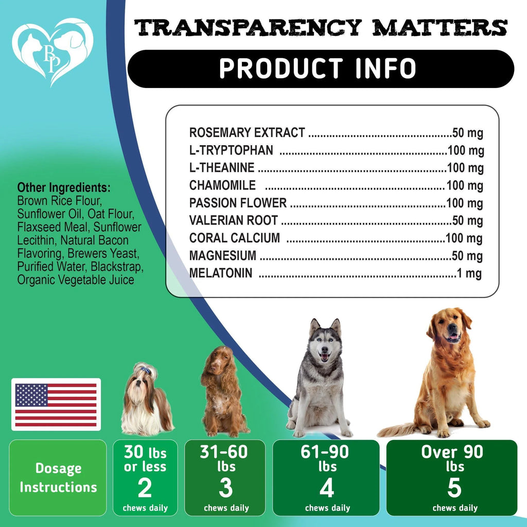 Hemp Calming Chews for Dogs Separation Anxiety Relief