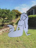 Dcentral® Mermaid Flexible Vinyl Screen Magnet; Double-Sided. White-Easier to See, Decorative. Helps to Stop Walking into Screens, Covers Small Tears, for NON-RETRACTABLES, Size W 5.8" X L 5.8"